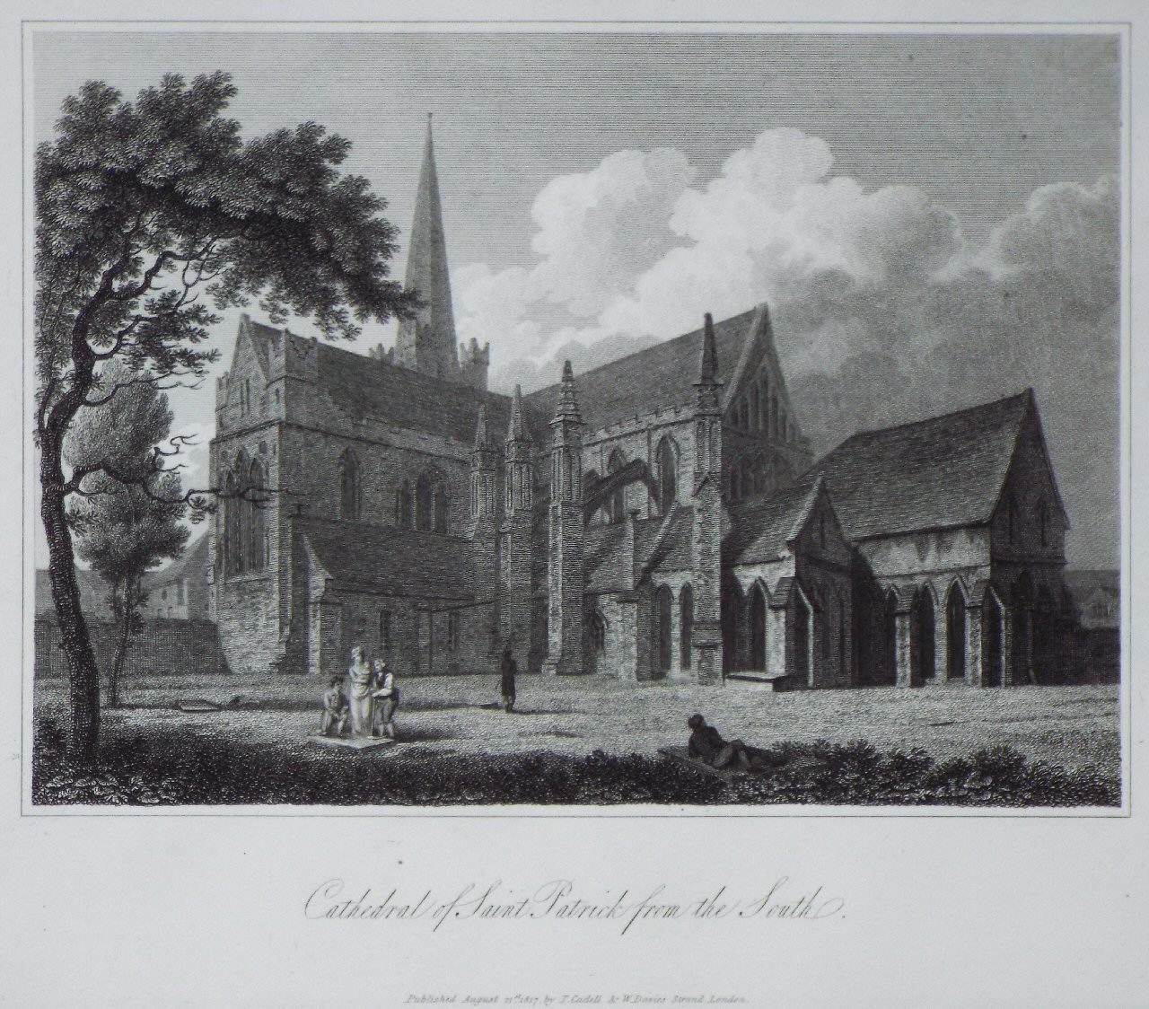 Print - Cathedral of Saint Patrick from the South.